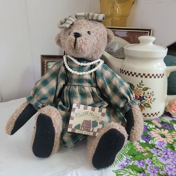 Vintage Other - Vintage Willowhouse Plush Teddy Bear Bee Bee Bearette Cottagecore County
